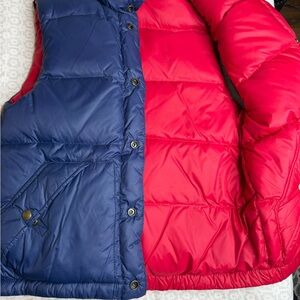 Polo Reversible Blue and Red Puffer Vest